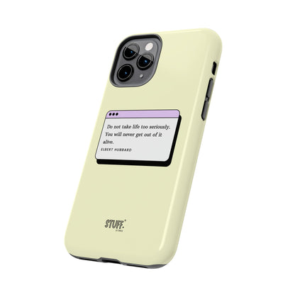 Window Case | Coque résistante à double protection avec citation – Design minimal & message puissant