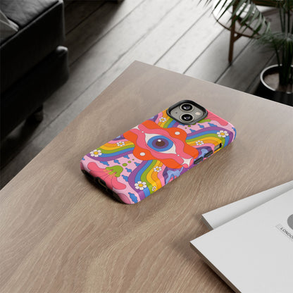 Psych Case | Coque résistante double protection avec Design Psychédélique coloré
