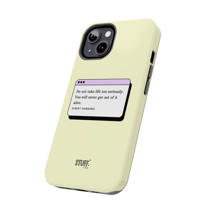 Window Case | Coque résistante à double protection avec citation – Design minimal & message puissant