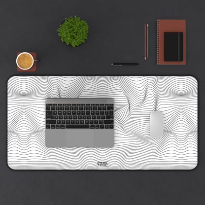 Tapis de bureau XL | Ergonomique avec motif ondulé
