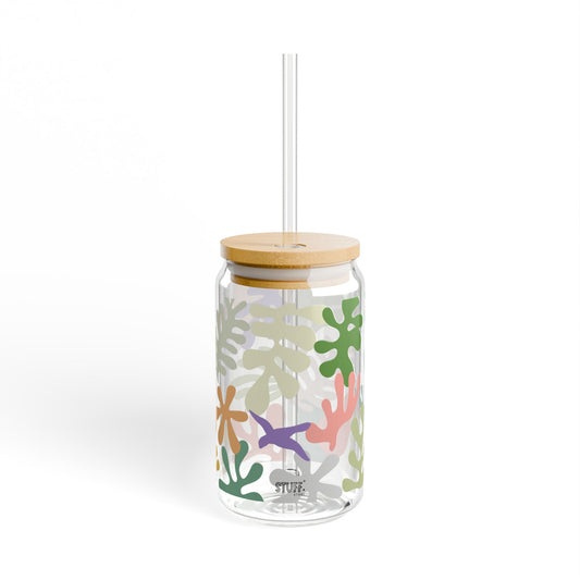 Pastel Jungle Cup | Tasse anti-fuite pratique et étanche pour boissons chaudes et froides – 470ml