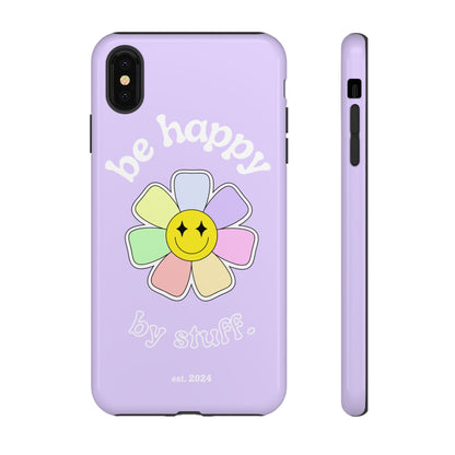 Be Happy Case | Coque résistante double protection avec Design Fleur Colorée