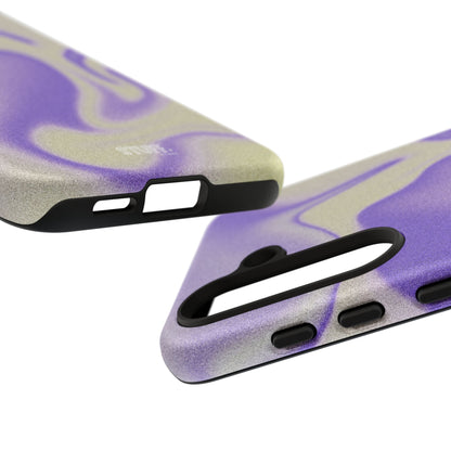 Swirly Case | Coque résistante double protection - Motif vague pourpre