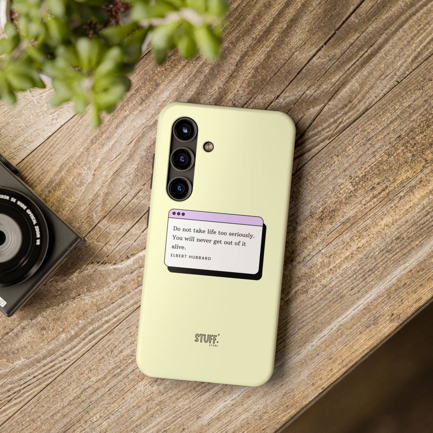 Window Case | Coque résistante à double protection avec citation – Design minimal & message puissant