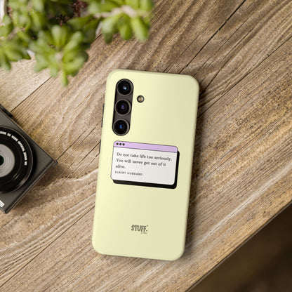 Window Case | Coque résistante à double protection avec citation – Design minimal & message puissant