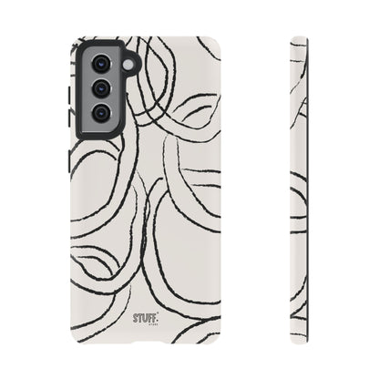 Doodly Case | Coque résistante double protection avec Design Gribouillis Minimaliste