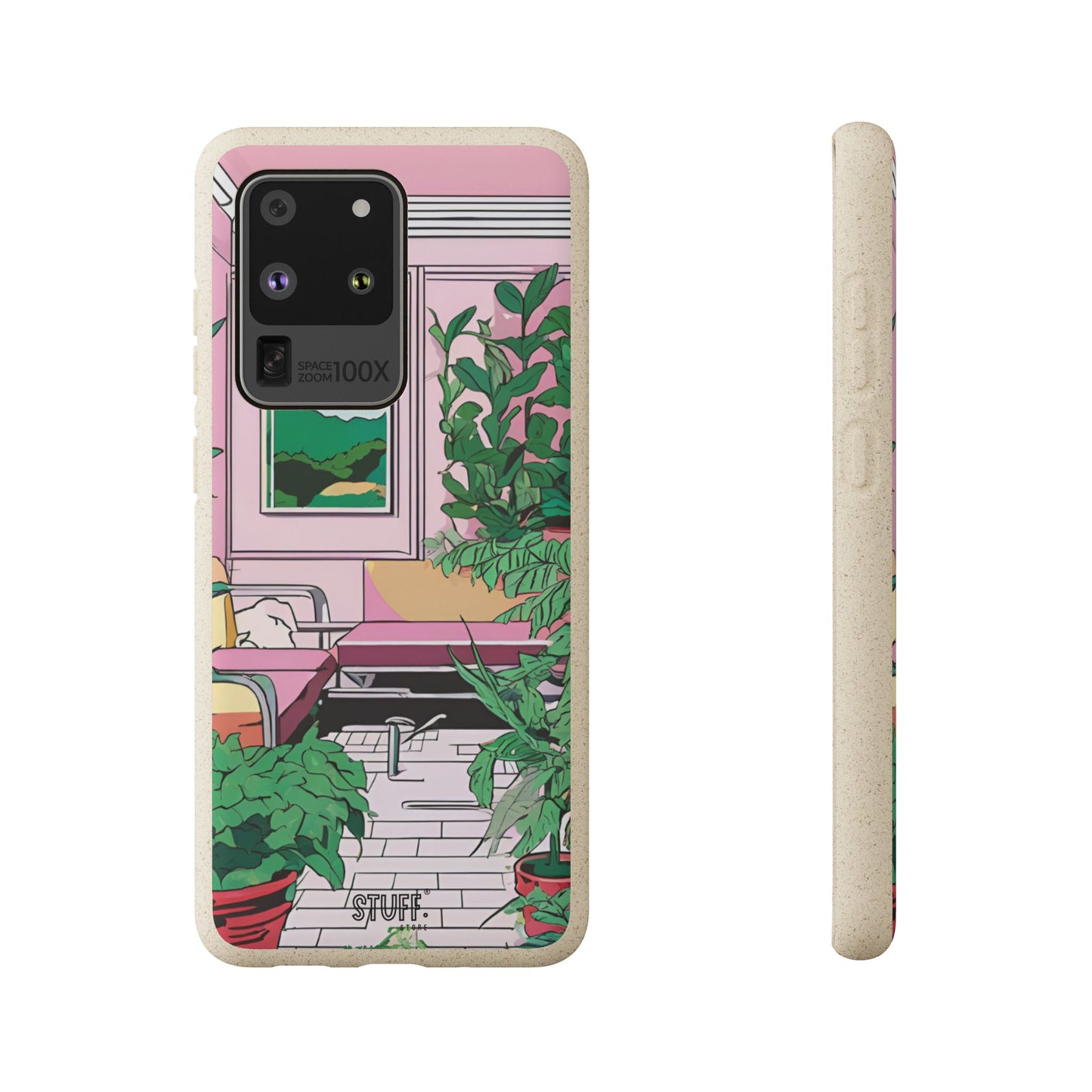 Plant Pop Case | Coque biodégradable en bambou et bioplastique avec design coloré | Parfait pour les amoureux des plantes - Avec emballage cadeau