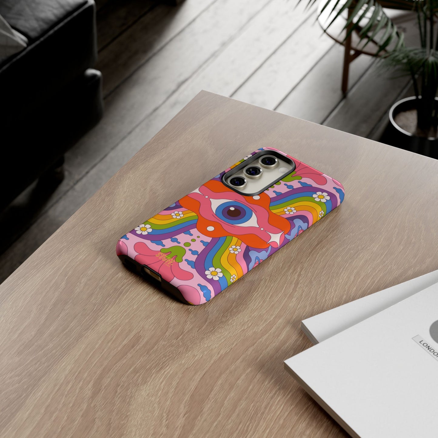 Psych Case | Coque résistante double protection avec Design Psychédélique coloré