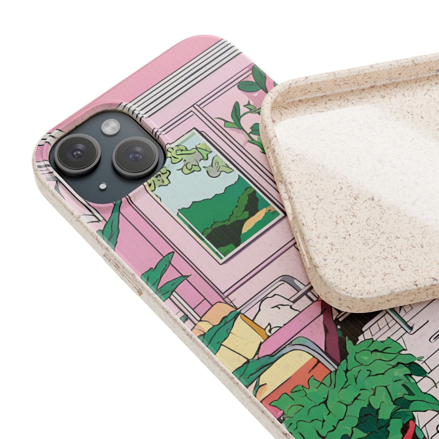 Plant Pop Case | Coque biodégradable en bambou et bioplastique avec design coloré | Parfait pour les amoureux des plantes - Avec emballage cadeau