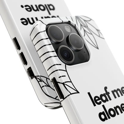 Leaf Me Case | Coque résistante double protection avec design minimaliste