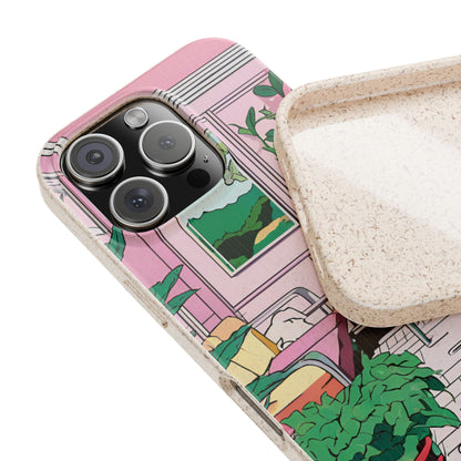Plant Pop Case | Coque biodégradable en bambou et bioplastique avec design coloré | Parfait pour les amoureux des plantes - Avec emballage cadeau