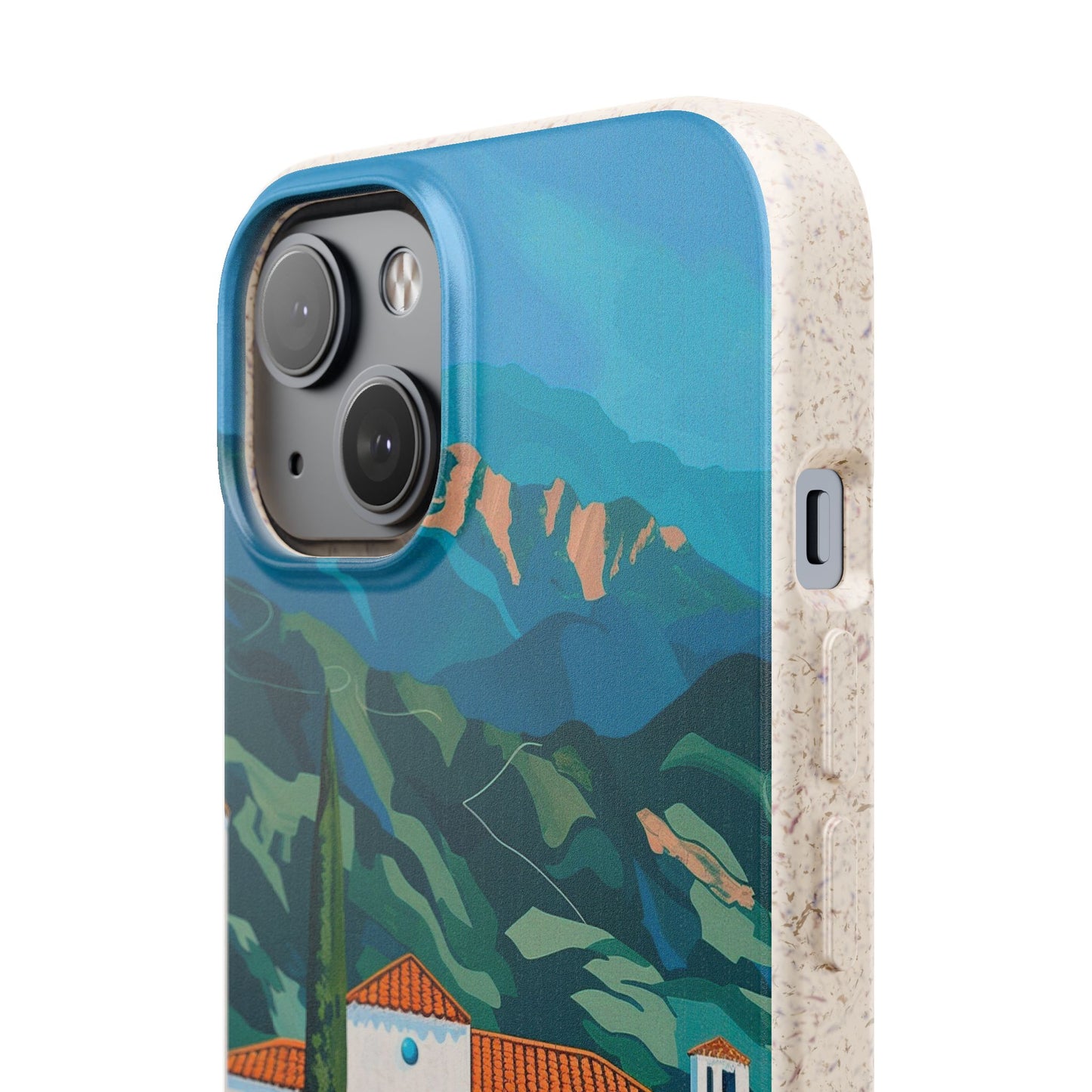 Summer Villa Case | Eco-Friendly Bamboo and Bioplastic Case with Summer Design - Available with Gift Packaging