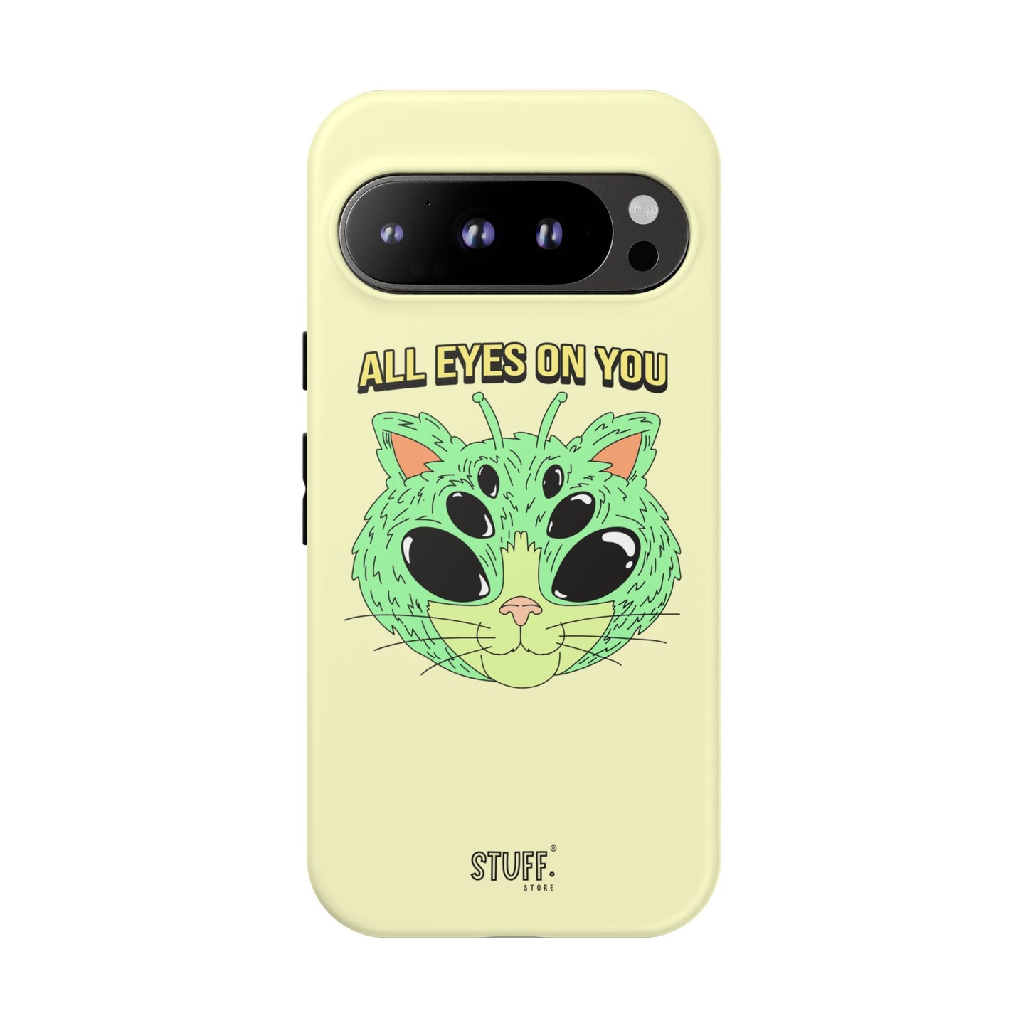 All Eyes on You Case | Coque résistante double protection avec Design Alien drôle