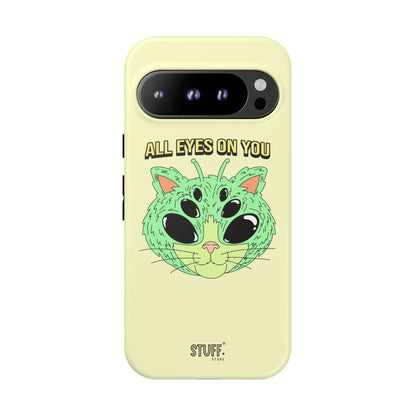 All Eyes on You Case | Coque résistante double protection avec Design Alien drôle