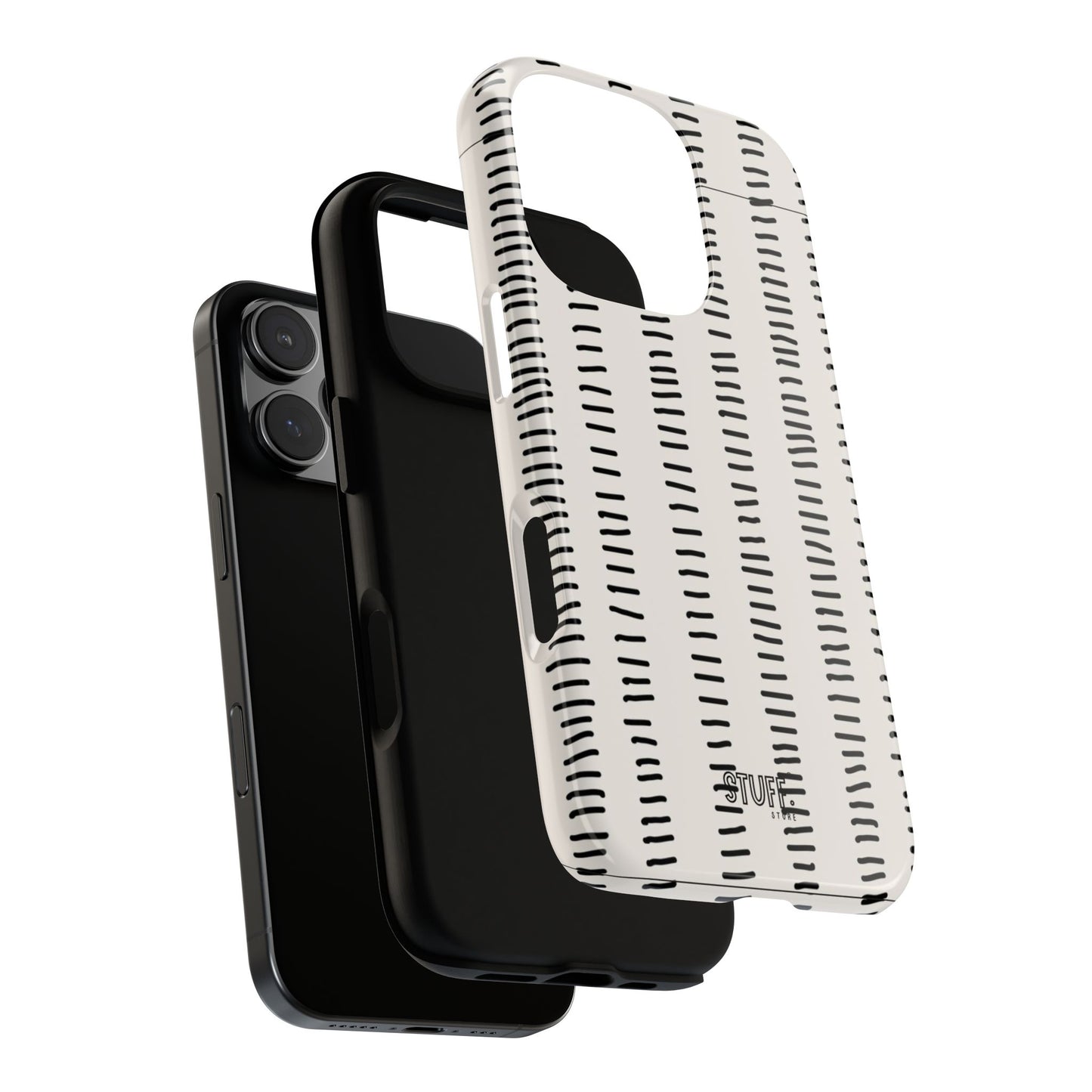 Striped Case | Coque résistante double protection antichoc - Design Minimaliste