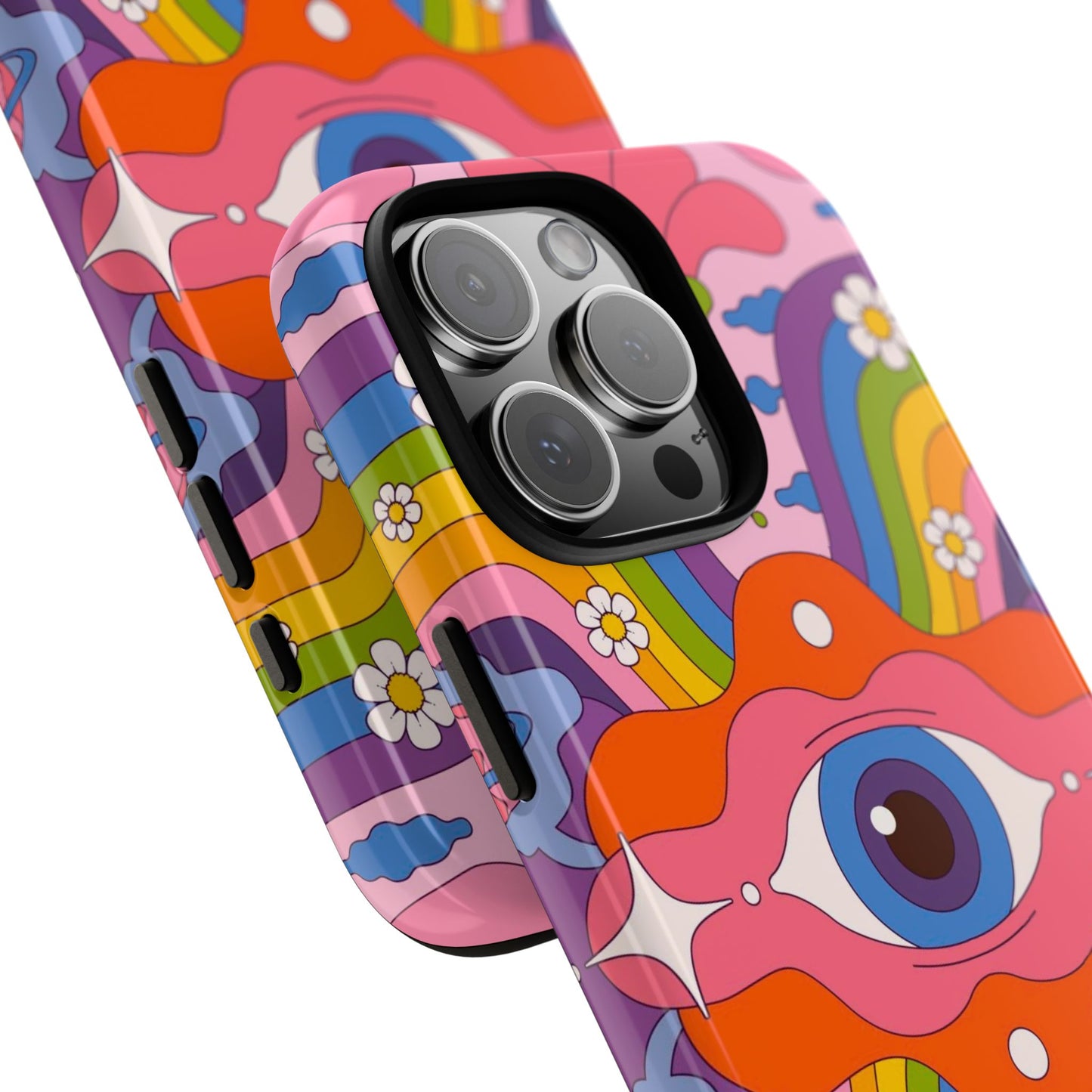 Psych Case | Coque résistante double protection avec Design Psychédélique coloré