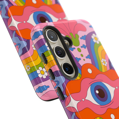 Psych Case | Coque résistante double protection avec Design Psychédélique coloré