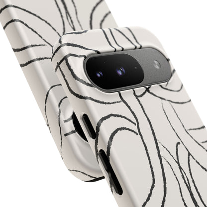 Doodly Case | Coque résistante double protection avec Design Gribouillis Minimaliste