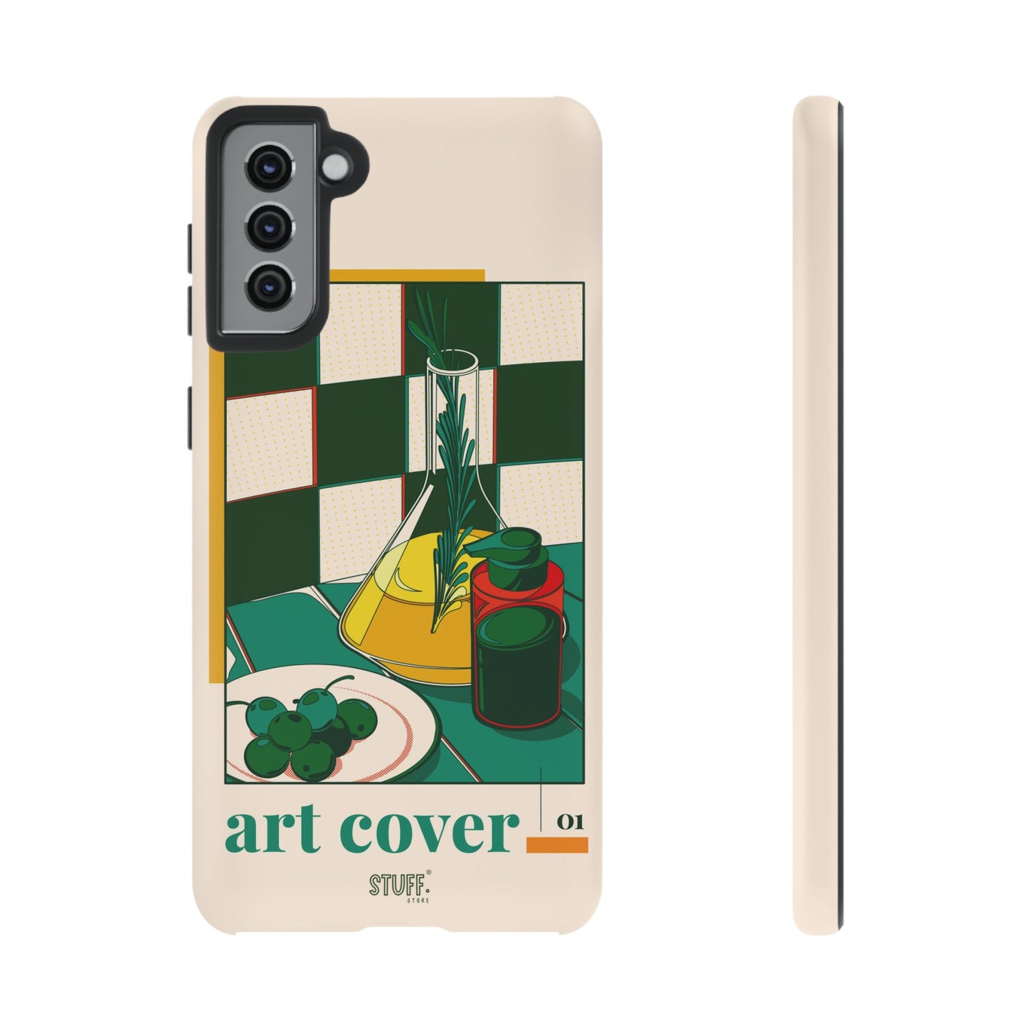 Olio d'Amore Case | Coque résistante double protection avec Design artistique Rétro
