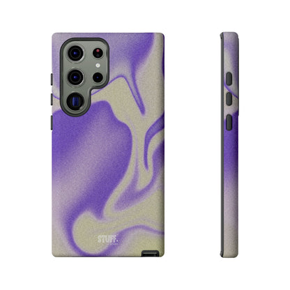 Swirly Case | Coque résistante double protection - Motif vague pourpre