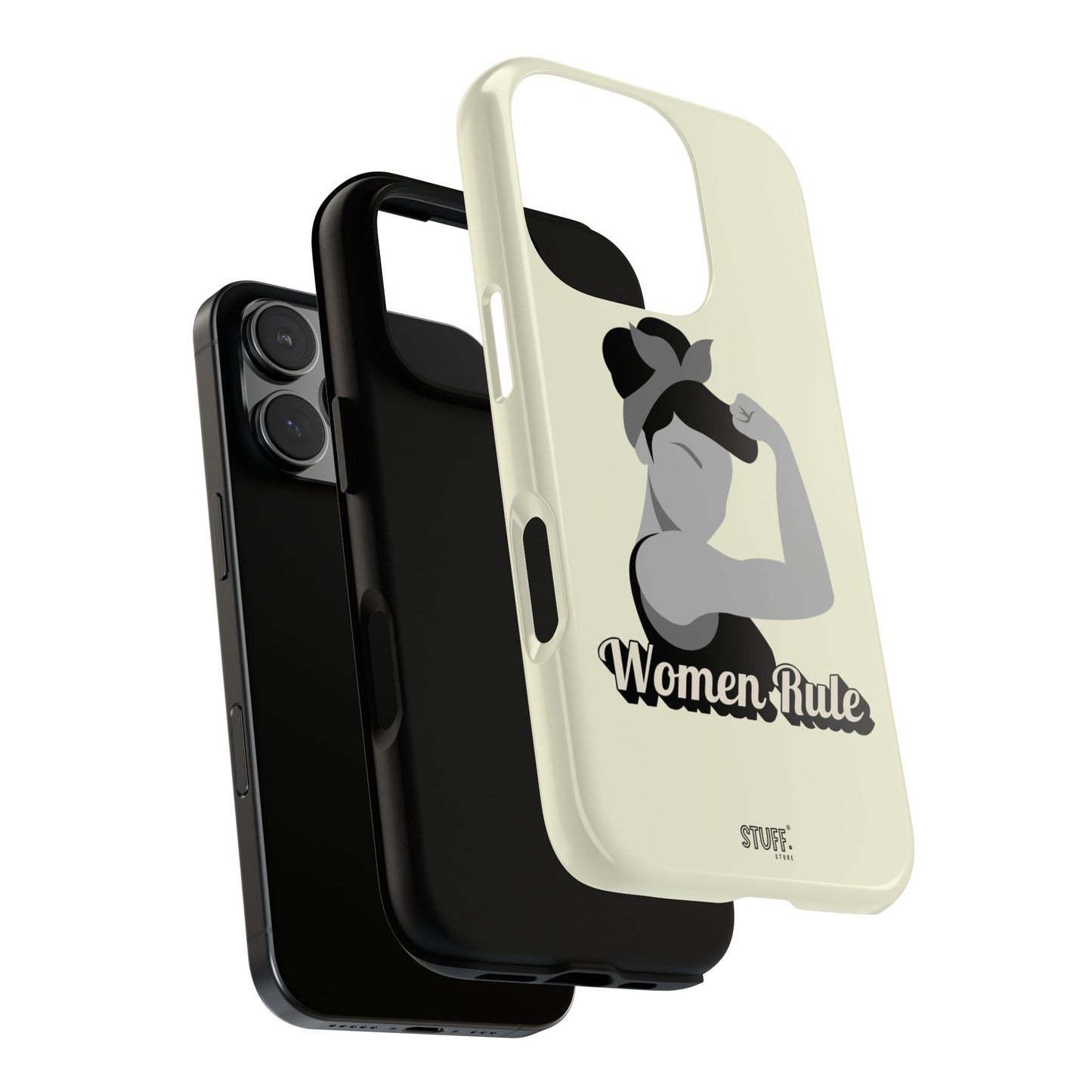 Women Rule Case | Coque résistante double protection avec Design Féministe inspirant