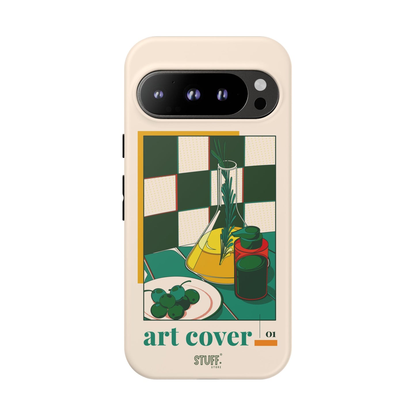 Olio d'Amore Case | Coque résistante double protection avec Design artistique Rétro