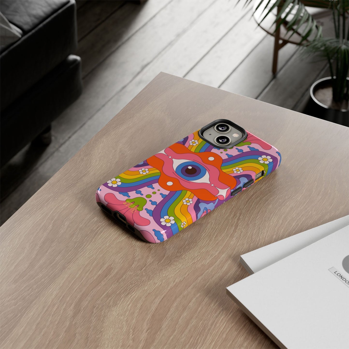 Psych Case | Coque résistante double protection avec Design Psychédélique coloré