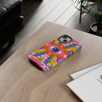 Psych Case | Coque résistante double protection avec Design Psychédélique coloré
