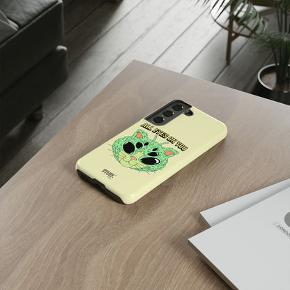All Eyes on You Case | Coque résistante double protection avec Design Alien drôle