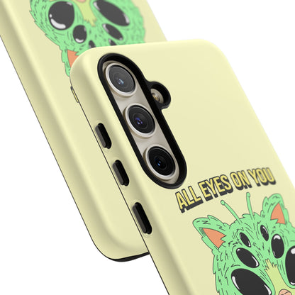 All Eyes on You Case | Coque résistante double protection avec Design Alien drôle