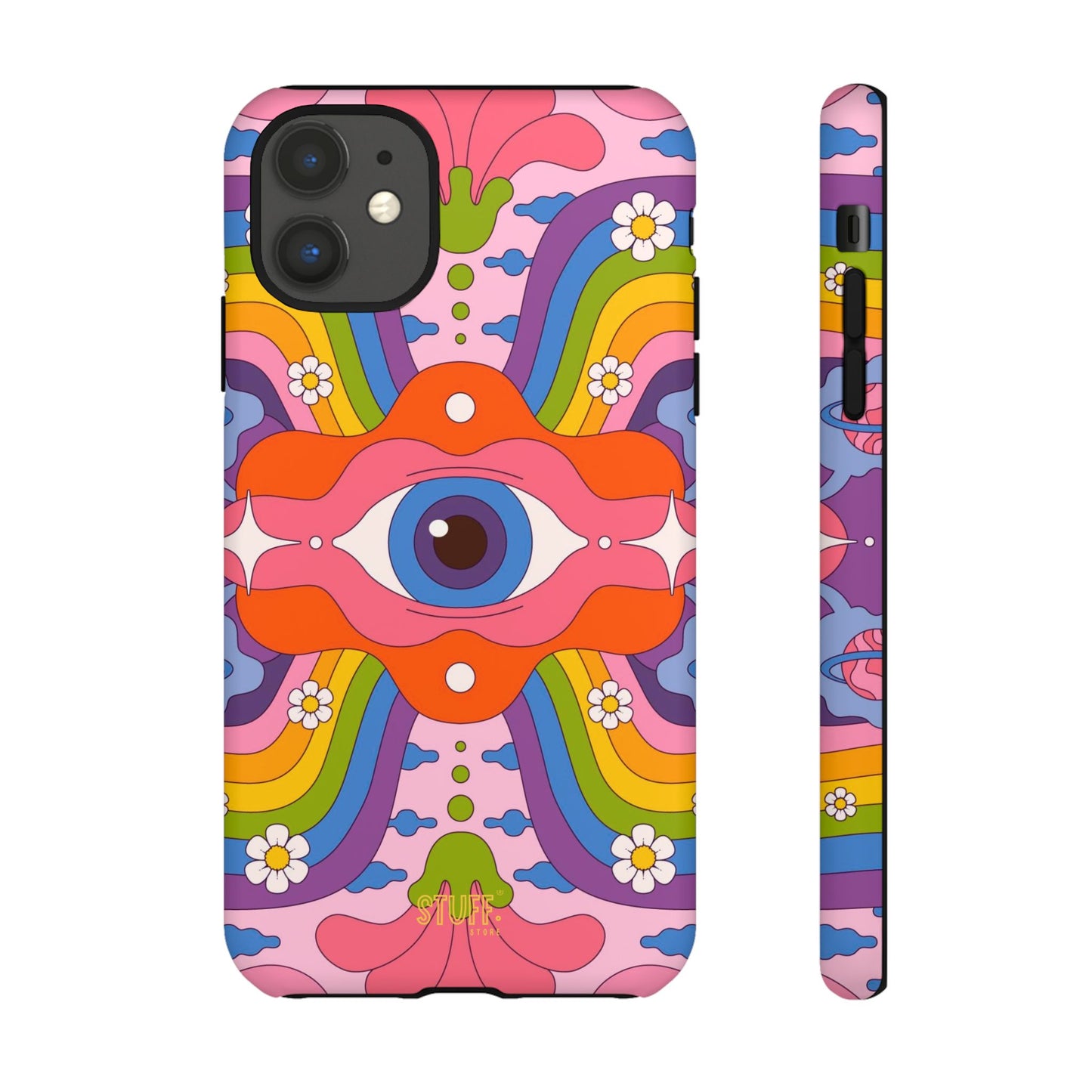 Psych Case | Coque résistante double protection avec Design Psychédélique coloré