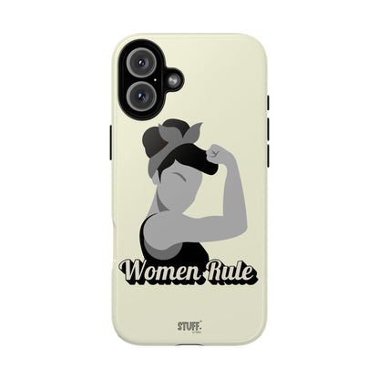 Women Rule Case | Coque résistante double protection avec Design Féministe inspirant