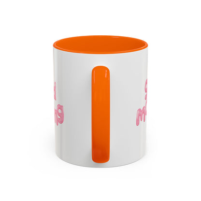 Balloon Cup | Two-tone ceramic mug with "balloon" lettering - 330ml