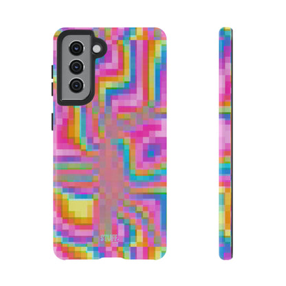 Pixel Case | Coque résistante double protection anti-choc - Motif pixels colorés