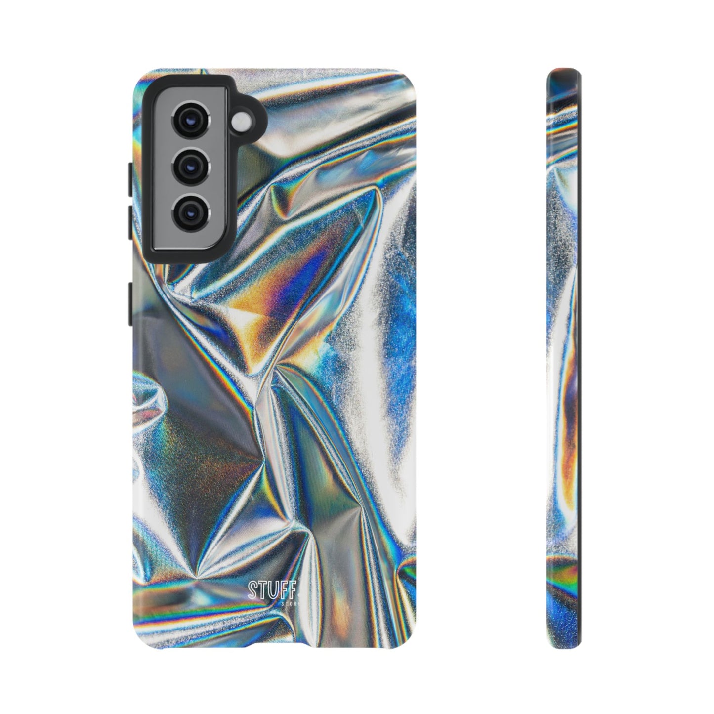 Metallic Case | Coque résistante double protection anti-choc - Effet Métallique