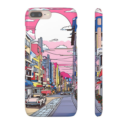 Pop Art Sunset | Coque snap légère et résistante inspiration Lichtenstein