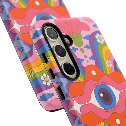 Psych Case | Coque résistante double protection avec Design Psychédélique coloré