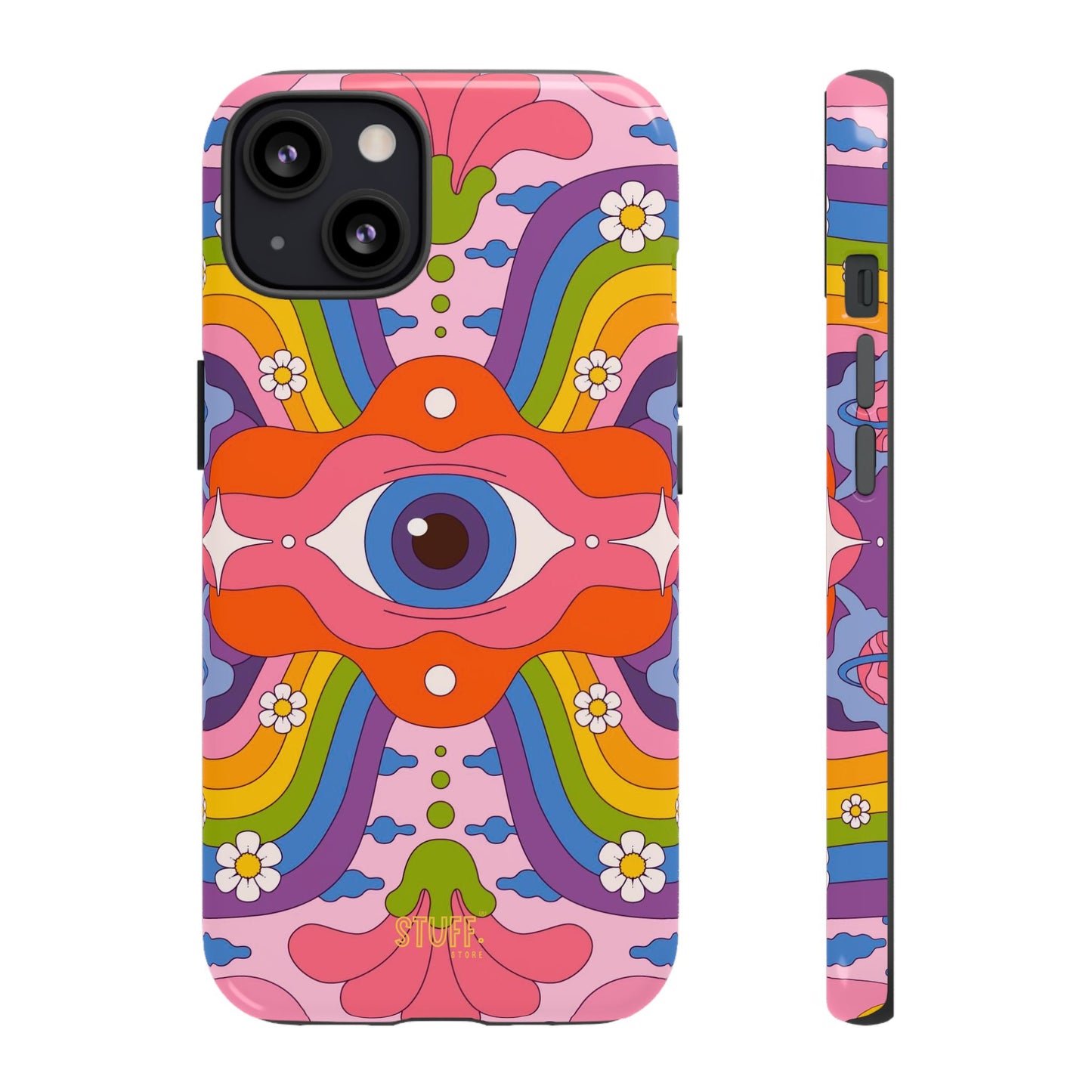 Psych Case | Coque résistante double protection avec Design Psychédélique coloré