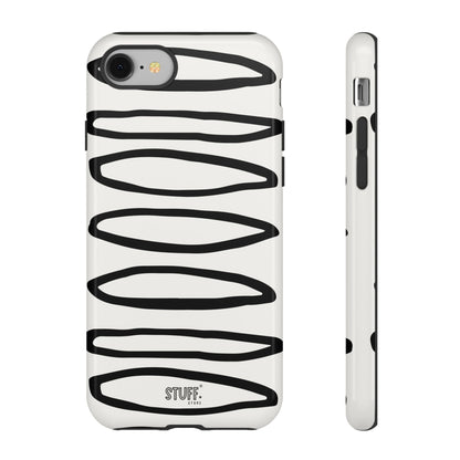Loopy Case | Coque résistante double protection - Motif cercles abstraits
