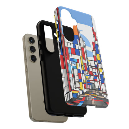 Square City | Coque résistante double protection - inspiration Mondrian