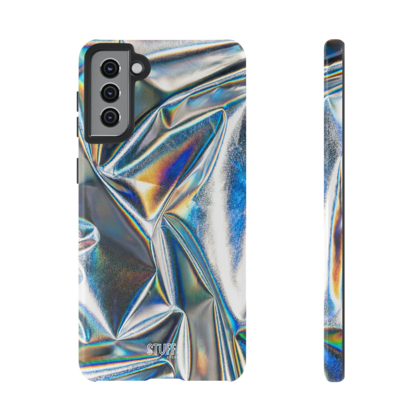 Metallic Case | Coque résistante double protection anti-choc - Effet Métallique