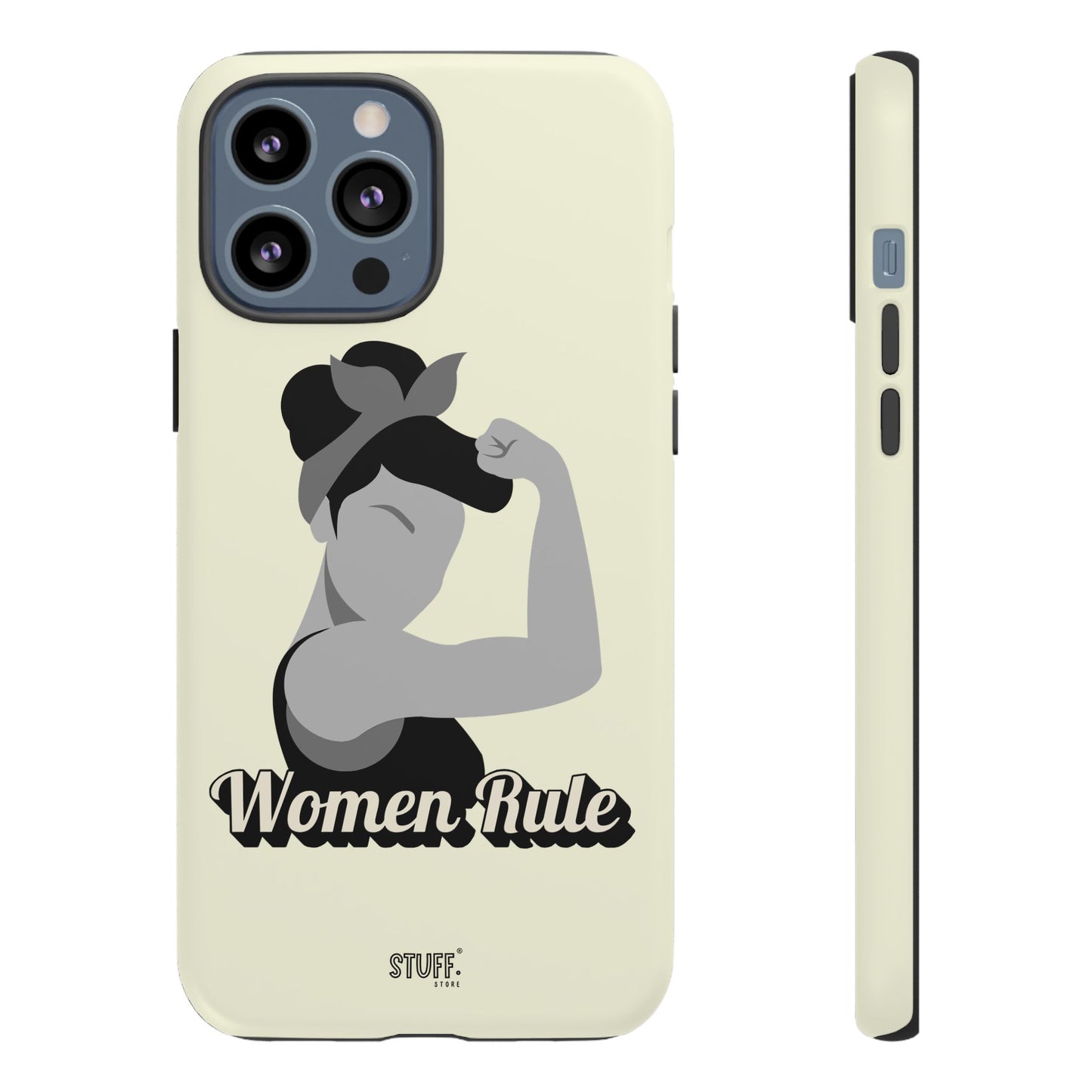 Women Rule Case | Coque résistante double protection avec Design Féministe inspirant