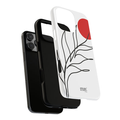Red Sun Case | Coque résistante double protection avec Design Minimaliste