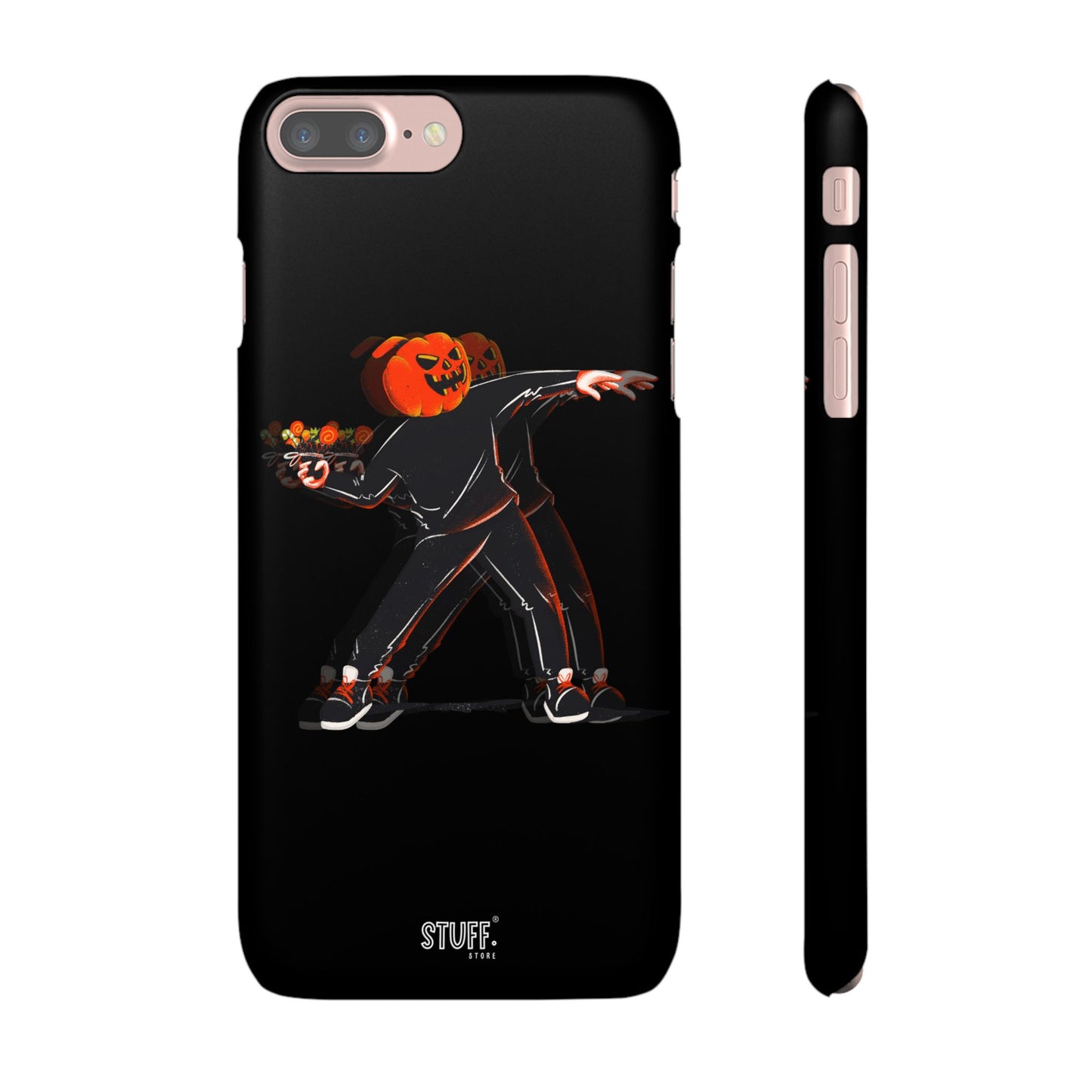 Pumpksy | Coque snap légère et résistante inspiration Banksy – Noir