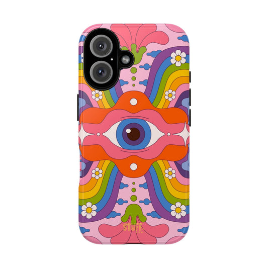 Psych Case | Coque résistante double protection avec Design Psychédélique coloré