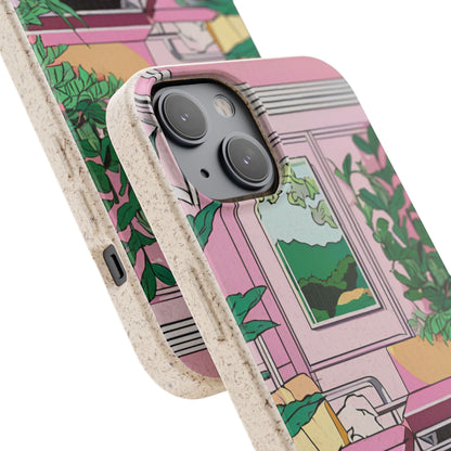 Plant Pop Case | Coque biodégradable en bambou et bioplastique avec design coloré | Parfait pour les amoureux des plantes - Avec emballage cadeau