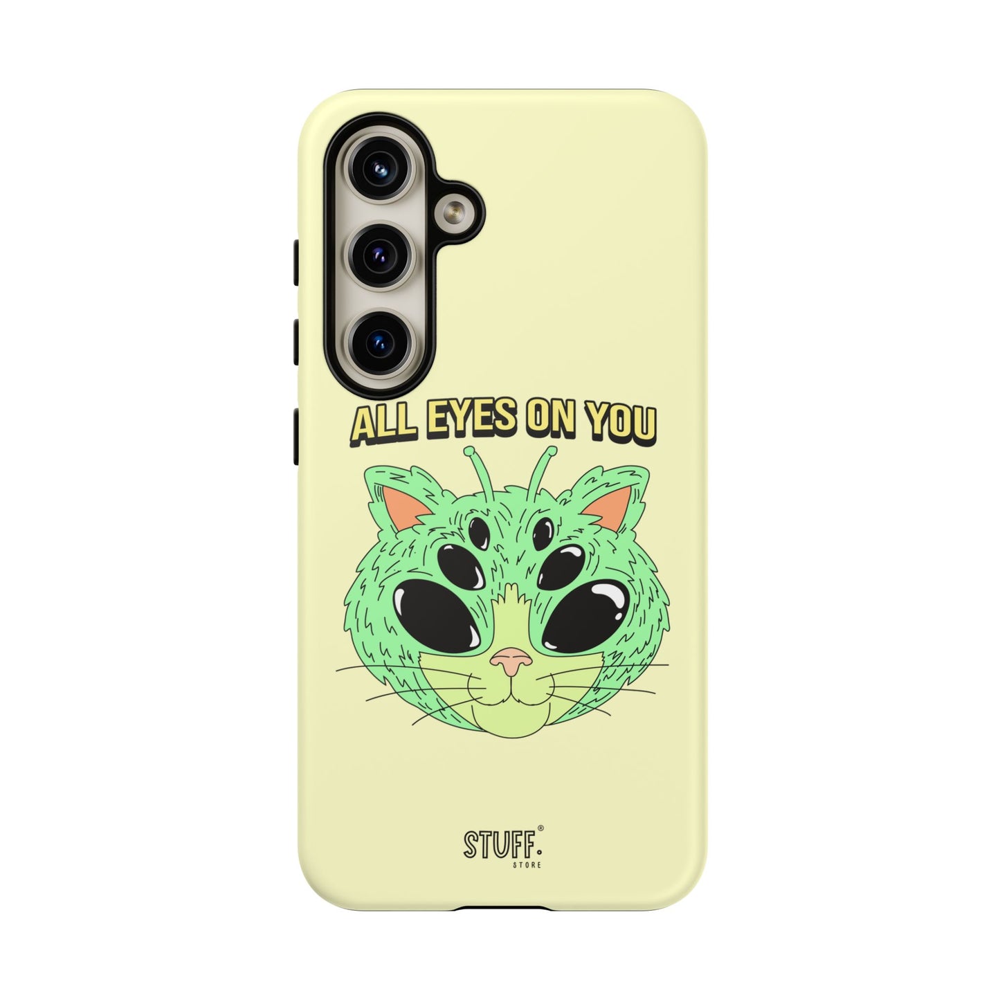 All Eyes on You Case | Coque résistante double protection avec Design Alien drôle