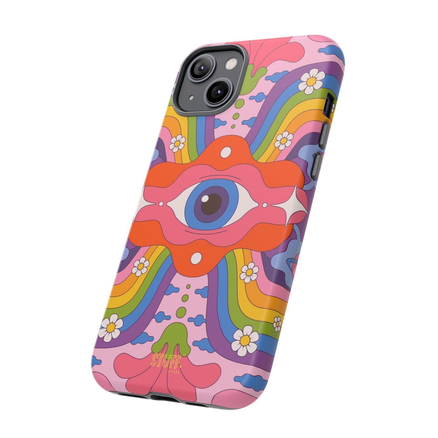 Psych Case | Coque résistante double protection avec Design Psychédélique coloré