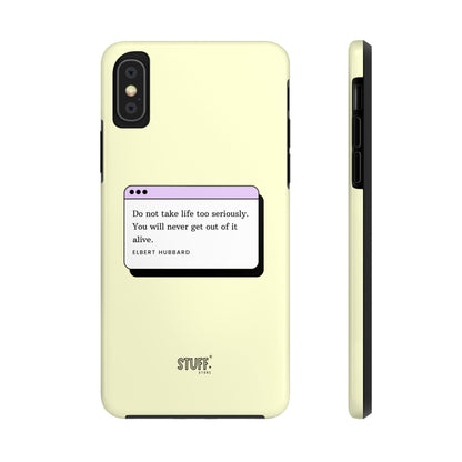 Window Case | Coque résistante à double protection avec citation – Design minimal & message puissant