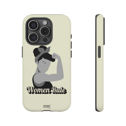 Women Rule Case | Coque résistante double protection avec Design Féministe inspirant